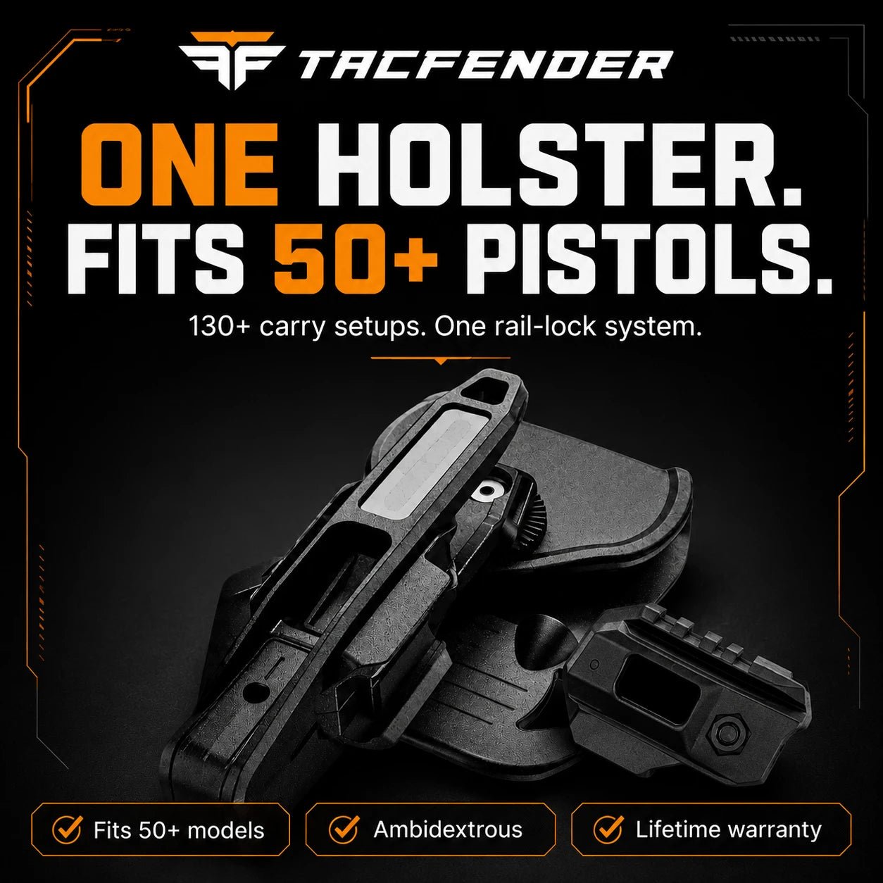 TACFENDER Universal Holster - Tacfender