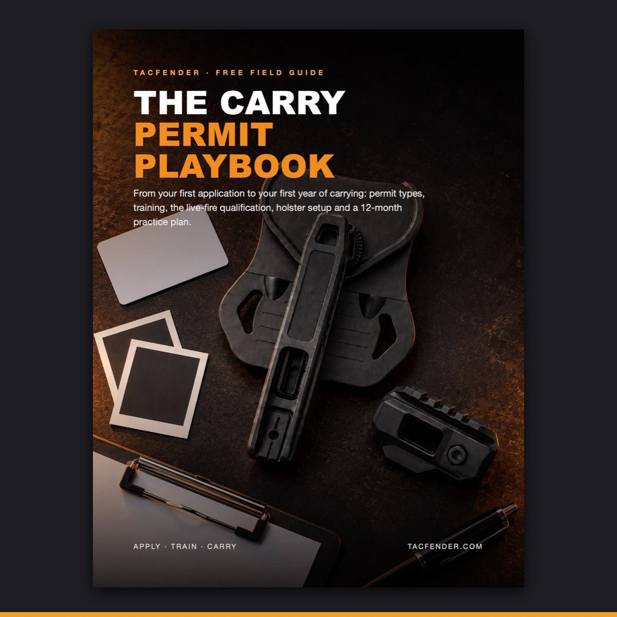 The Carry Permit Playbook free ebook cover by TACFENDER